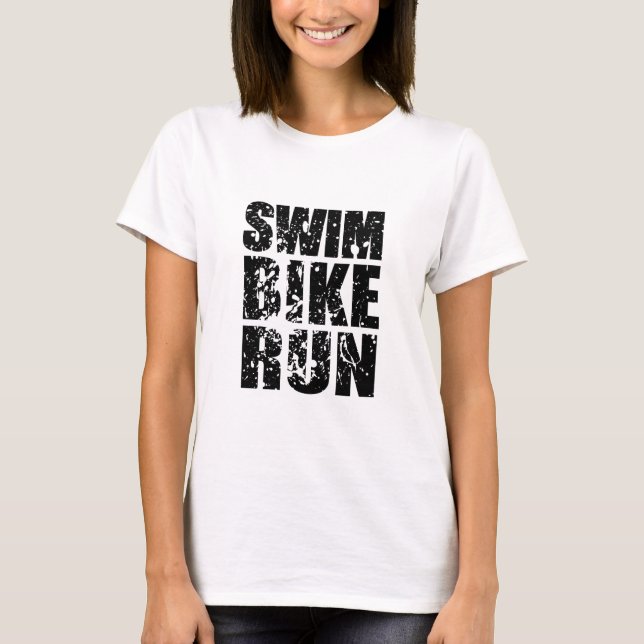 T-shirt Logo du cool de triathlon pour tous les sportifs (Devant)