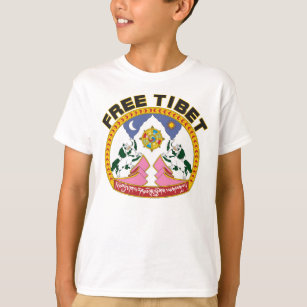 T-shirt Logo du drapeau du Tibet libre