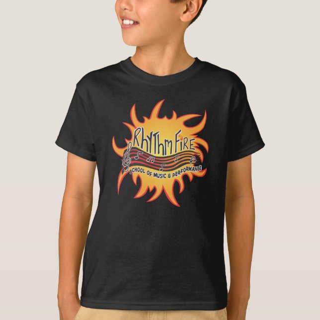 T-shirt Logo du feu de rythme (Devant)