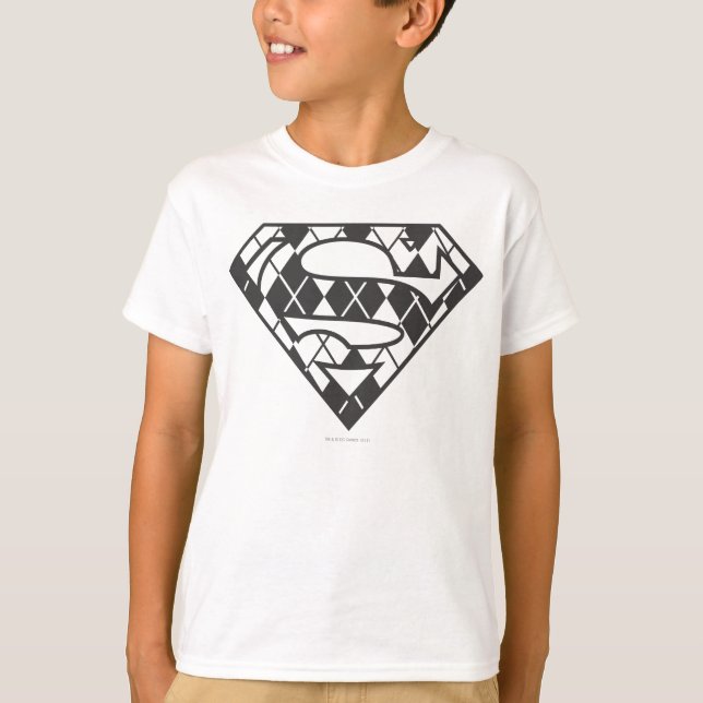 T-shirt Logo du Jacquard noir Supergirl (Devant)