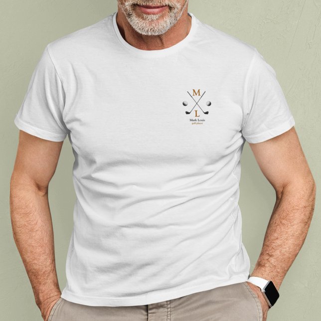 T-shirt Logo du joueur de golf personnalisé (Créateur téléchargé)