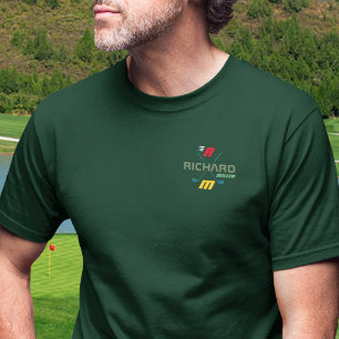 T-shirt Logo du joueur de golf personnalisé élégant sur Gr