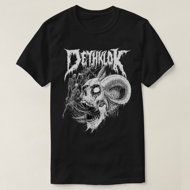 T-shirt logo du meilleur crâne bande rock dethklok mestiko (Design devant)