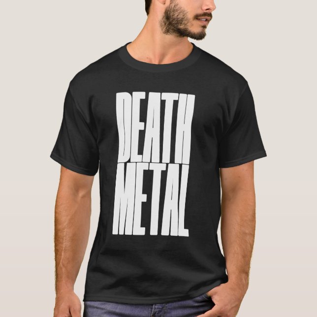 T-shirt logo du métal mort (Devant)