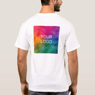 T-shirt Logo du nom de l'employé sur deux côtés Hommes