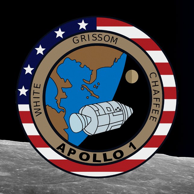 T-shirt Logo du patch de mission Apollo 1 (Créateur téléchargé)