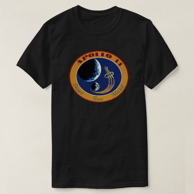 T-shirt Logo du patch de mission NASA Apollo 14 (Design devant)