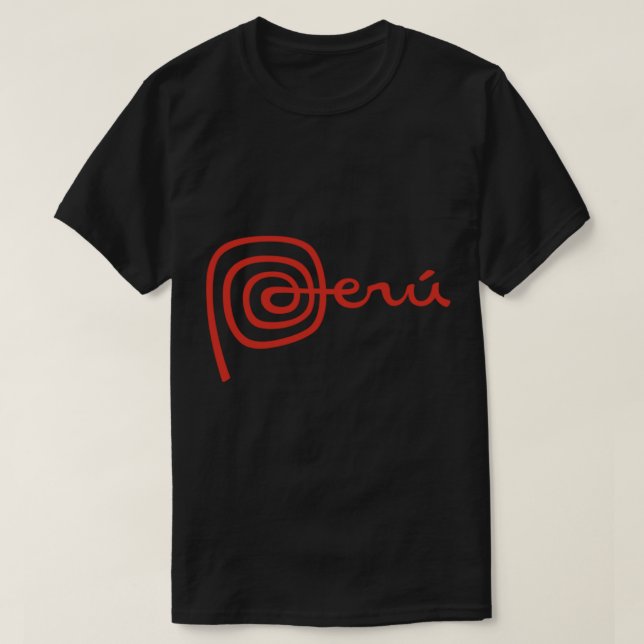T-shirt Logo du Pérou Sticker Nazca Lines (Design devant)