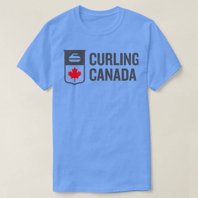 T-SHIRT LOGO DU SPORT DE CURLING CANADA (Design devant)