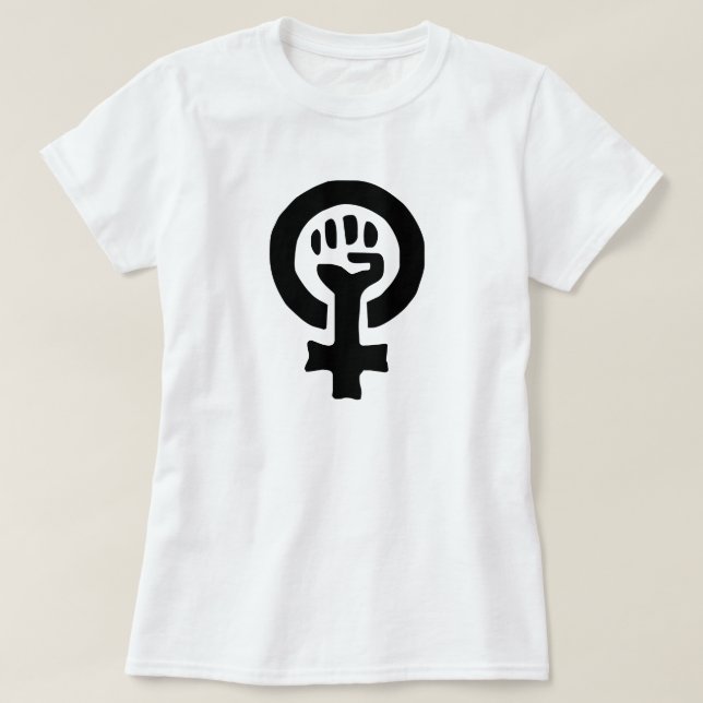 T-shirt Logo du symbole féministe (Design devant)