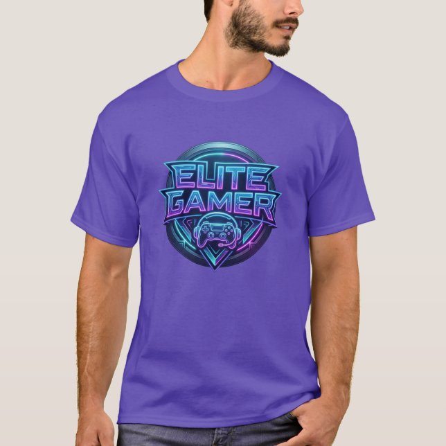 T-Shirt Logo Elite Gamer Néon (Devant)