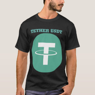 T-shirt logo en crypto-monnaie de l'USDT - Investi