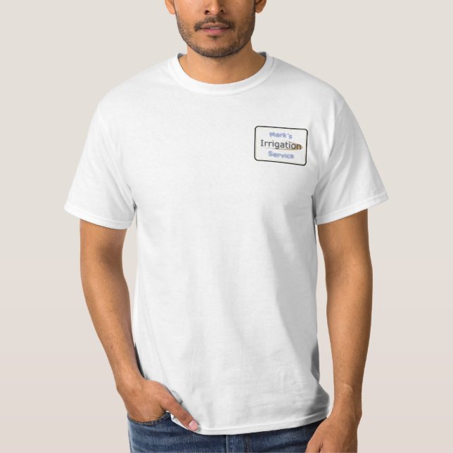 T-shirt logo entraînant de paysagiste (Devant)
