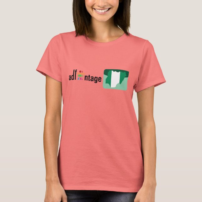 T-shirt Logo et drapeau Adfantôme Nigeria (Devant)
