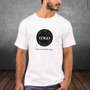 T-shirt Logo et entreprise de texte personnalisés minimes