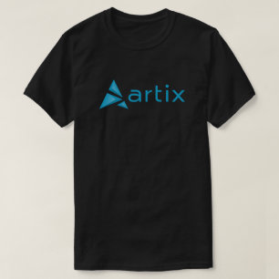 T-shirt Logo et marque d'Artix sur l'obscurité de coffre