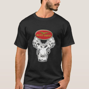 T-shirt Logo et moteur Guzzi