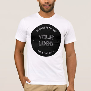 T-shirt Logo et nom d'entreprise modifiables Noir