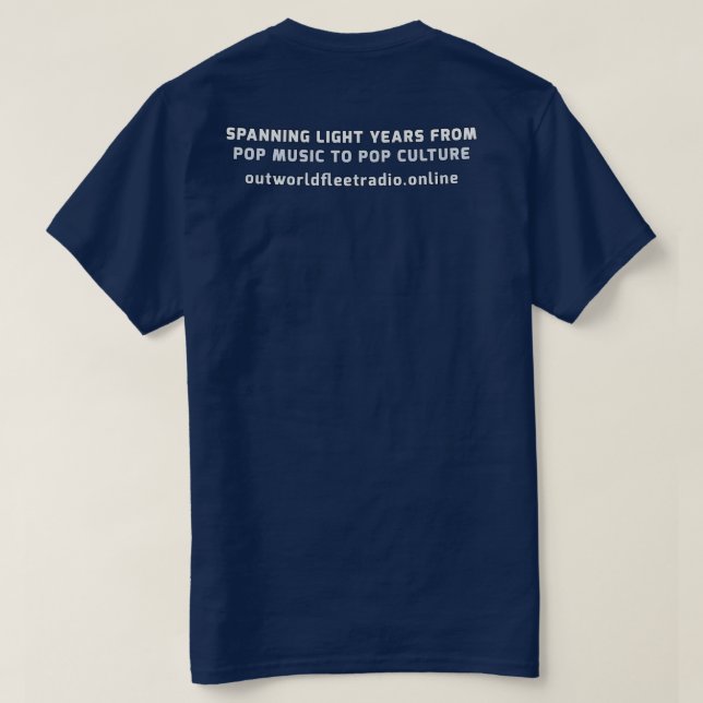 T-shirt Logo et slogan OutWorld Fleet Radio (Design dos)