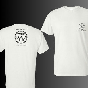 T-shirt Logo Et Texte Entreprise Corporation Promotion