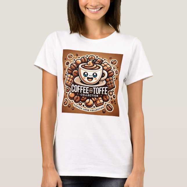 T-SHIRT LOGO EXCLUSIF COFFEE LOVES TOFFEE (Devant)