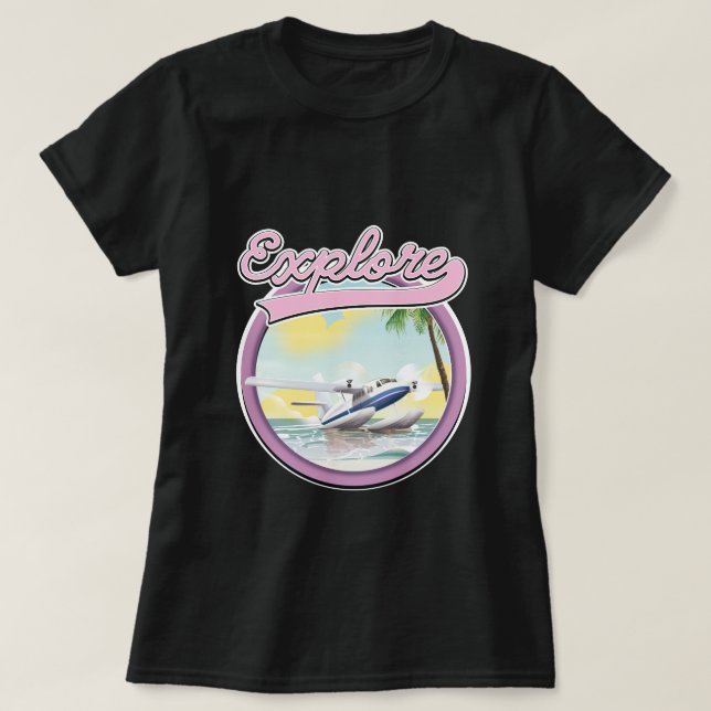 T-shirt Logo Explore travel (Design devant)