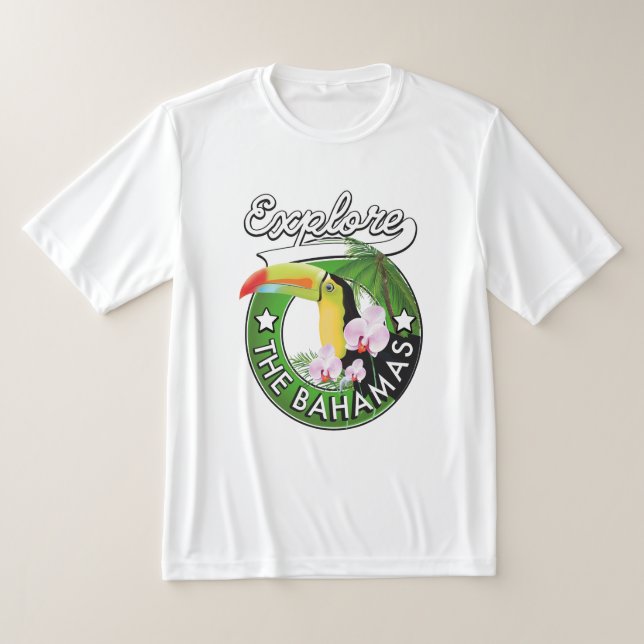 T-shirt Logo Explorez les Bahamas (Poser)