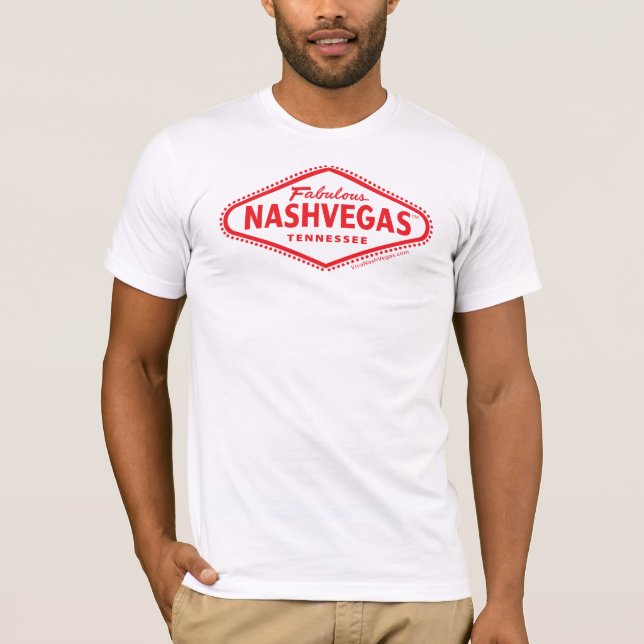 T-shirt Logo fabuleux de diamant de NASHVEGAS TM (Devant)