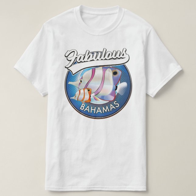 T-shirt Logo fabuleux des Bahamas (Design devant)