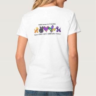 T-shirt Logo féminin 2 côtés chemise/Mardi Gras