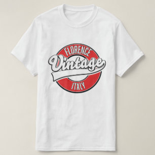 T-shirt logo florence italie style vintage