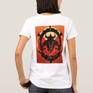 T-shirt Logo Futuriste Japonais Démon