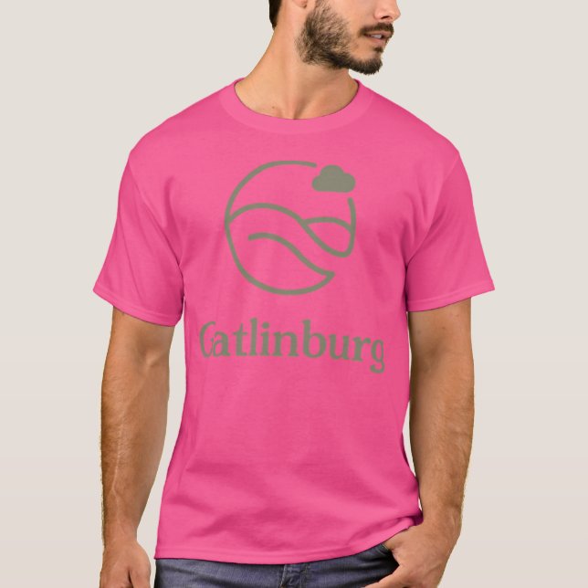 T-shirt Logo Gatlinburg - Green Active (Devant)