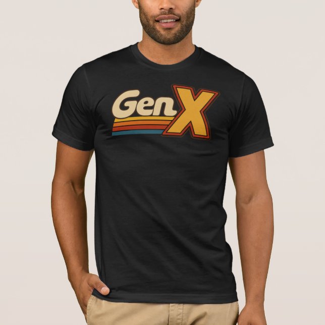 T-shirt Logo Gen X - Rétro (Devant)