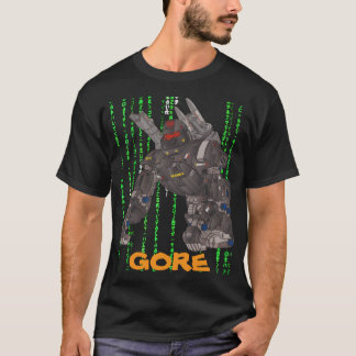 T-SHIRT LOGO GORE GOLD MATRICE NOIR PAR SAMOURAÏ GUERRIER 
