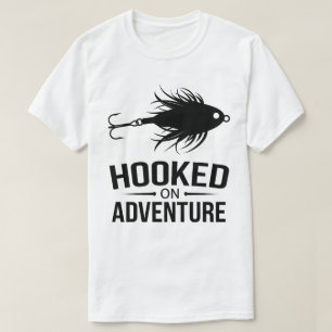 T-shirt Logo graphique de pêche à l'aventure