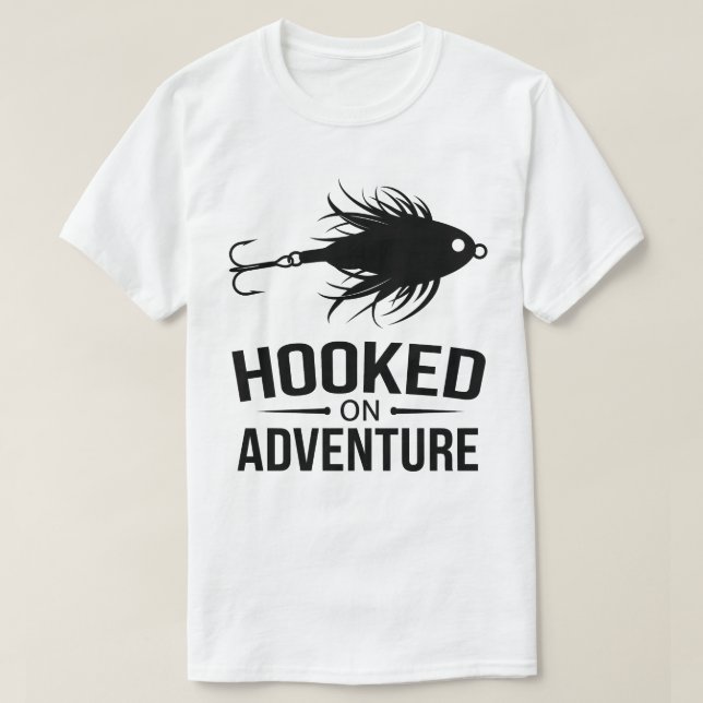 T-shirt Logo graphique de pêche à l'aventure (Design devant)