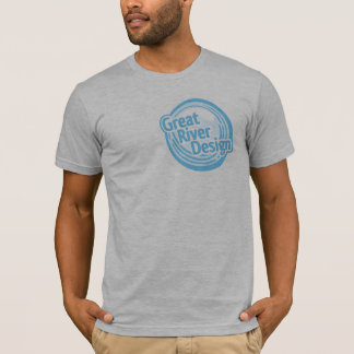 T-shirt logo gris de GRD de chemise de bruyère