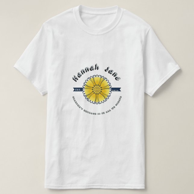 T-SHIRT LOGO HANNAH JANE (Design devant)