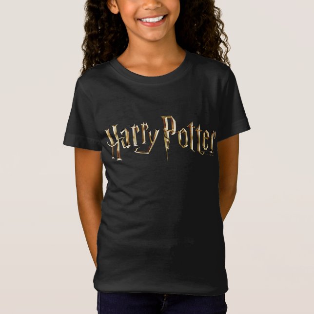 T-Shirt Logo Harry Potter en or (Devant)