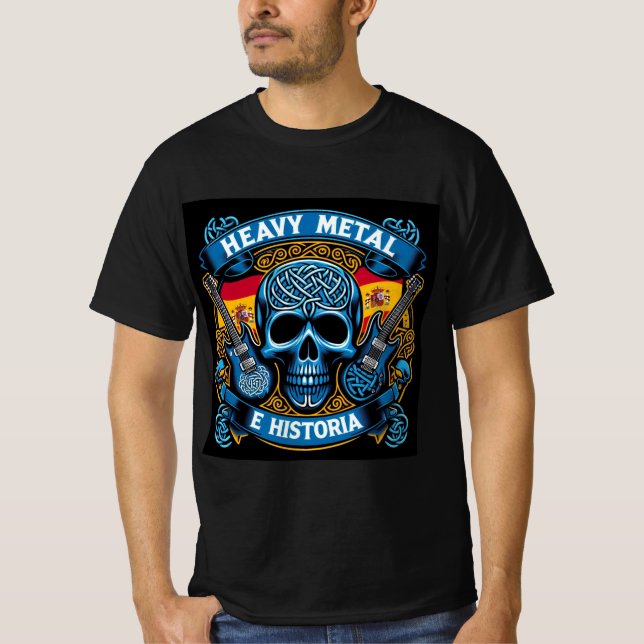 T-shirt Logo Heavy metal e historia - Youtube (Devant)