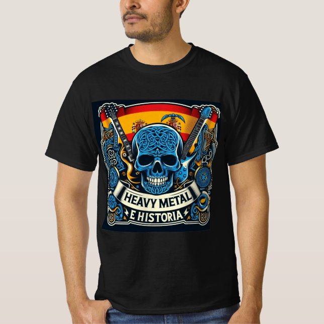 T-shirt Logo Heavy metal e historia - Youtube (Devant)