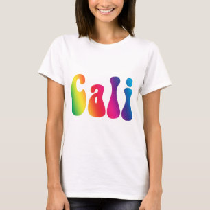 T-shirt Logo Hippie Cali Cravate-Dye California