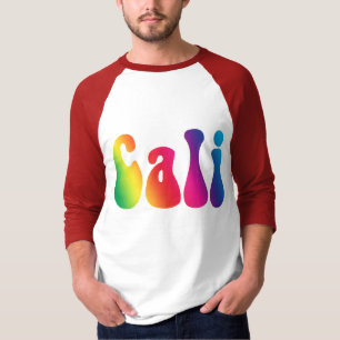 T-shirt Logo Hippie Cali Rainbow California