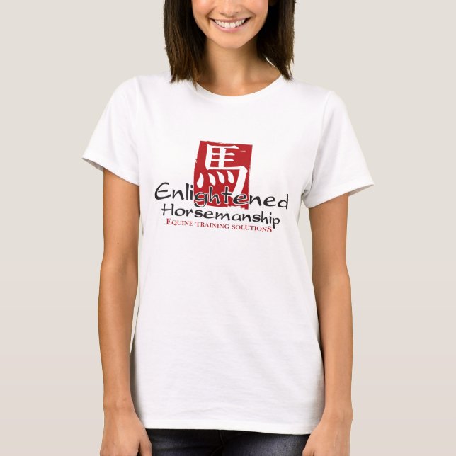 T-shirt Logo Horsemanship éclairé - Vertical (Devant)