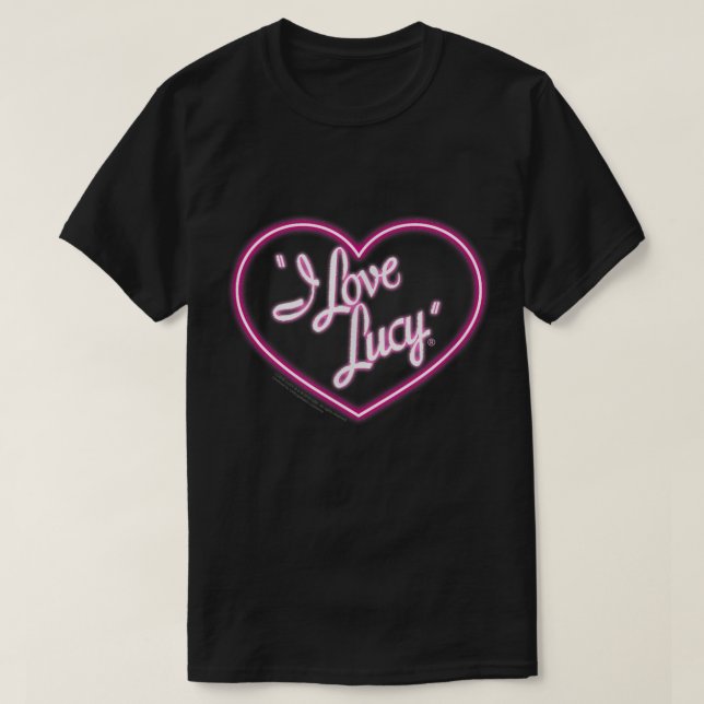 T-shirt Logo I Love Lucy Neon (Design devant)