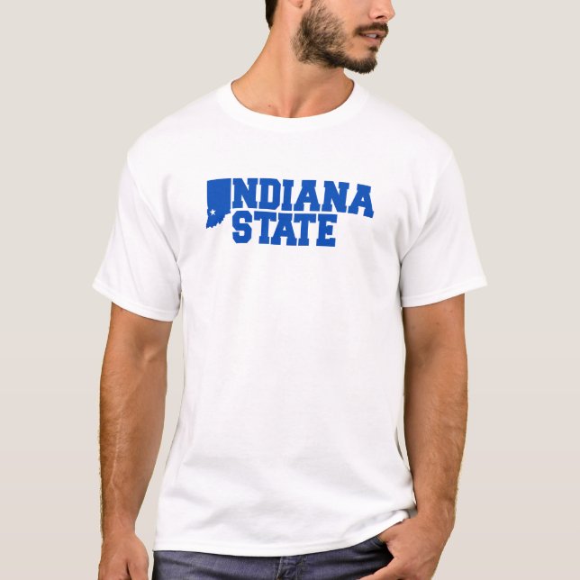 T-shirt Logo Indiana State (Devant)