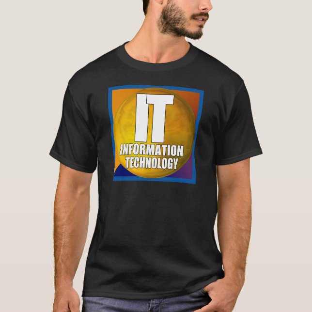T-SHIRT LOGO INFORMATIQUE - TECHNOLOGIE DE L'INFORMATION (Devant)