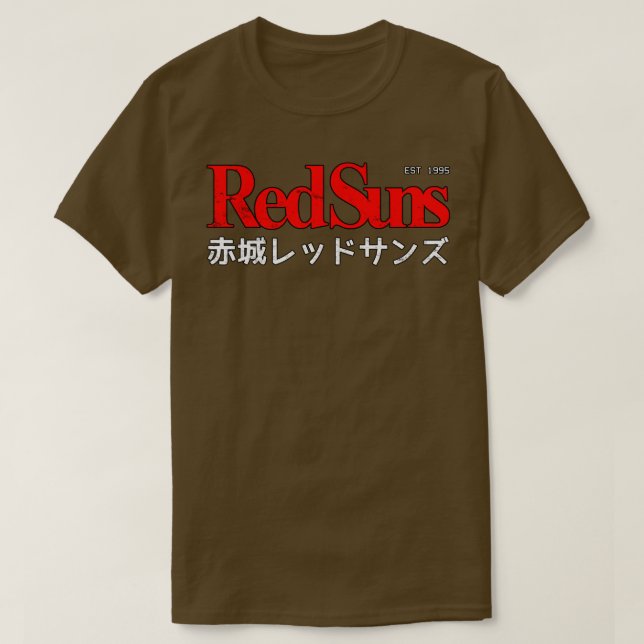 T-shirt Logo initial D Akagi RedSuns (Design devant)