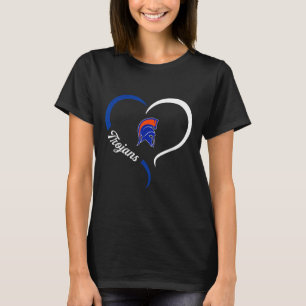 T-shirt Logo James Island Charter Trojans Demi-cœur Sloga